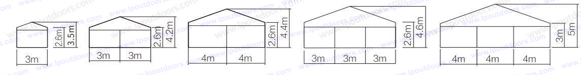 6-12m Small Party tent Маленькая палатка для вечеринок 6–12 м