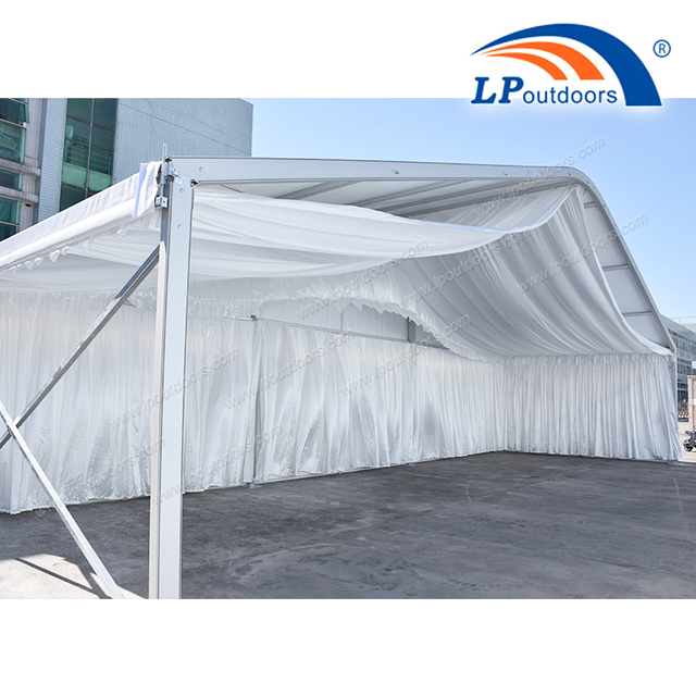 15-метровая палатка с прозрачной аркой на крыше с подкладкой Keder для свадебных мероприятий на открытом воздухе