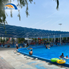 Выдвижная пергола HDPE с долговечной открытой тканью для солнечного укрытия