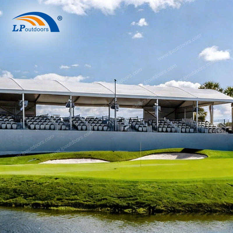 Профессиональные палатки для турниров по гольфу и покрытия для тренировочных полей